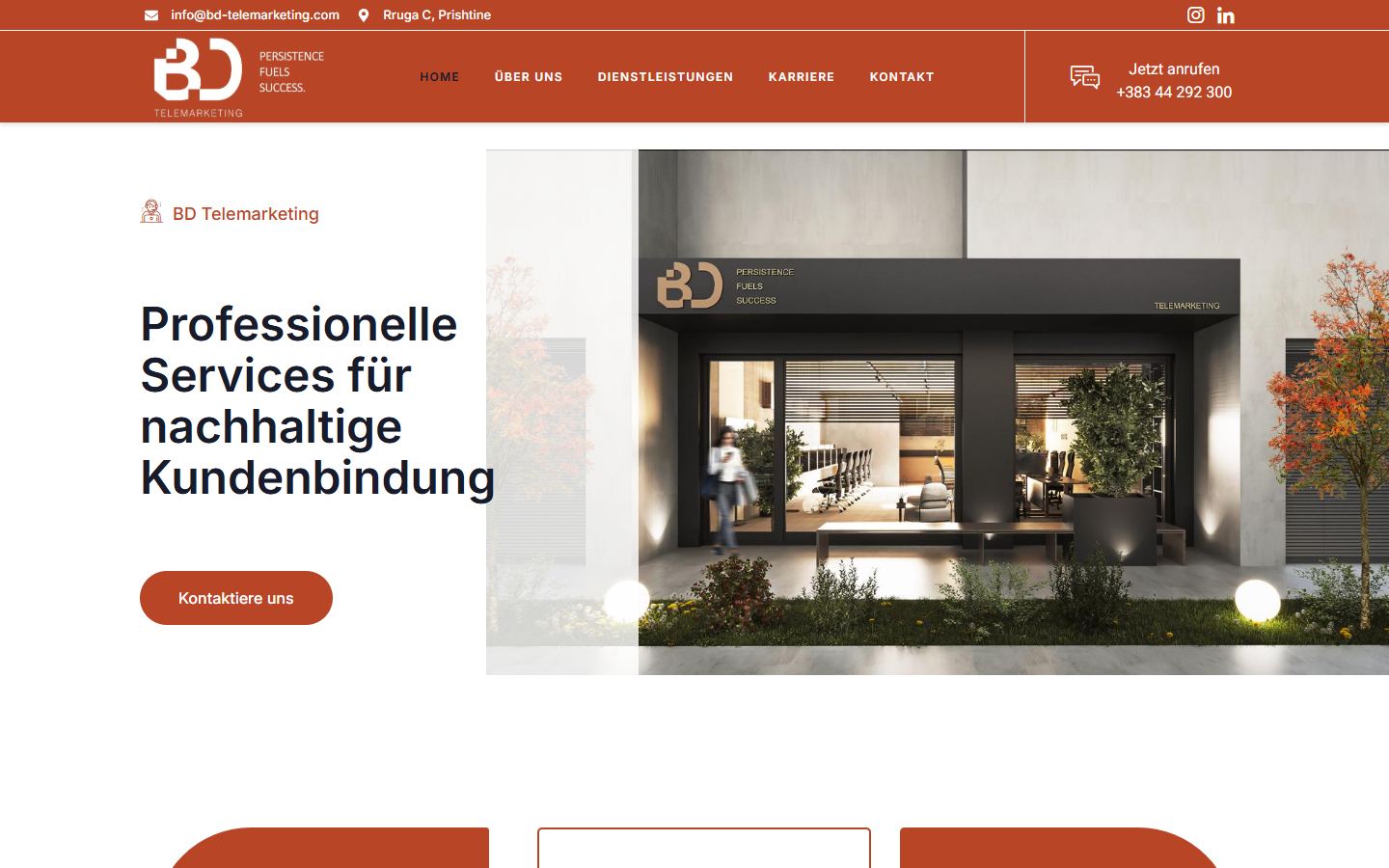 BD Telemarketing website preview