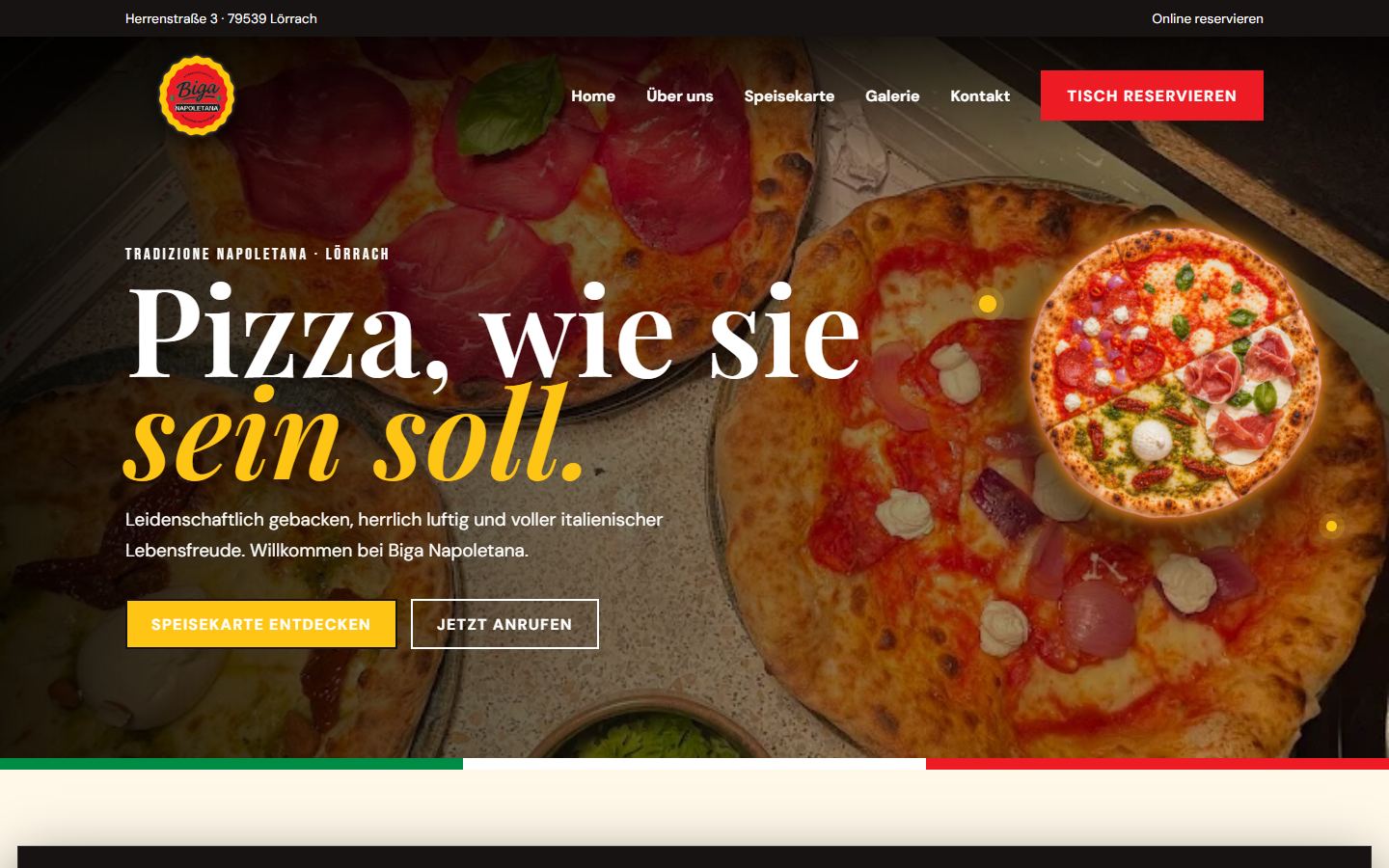 Biga Napoletana website preview