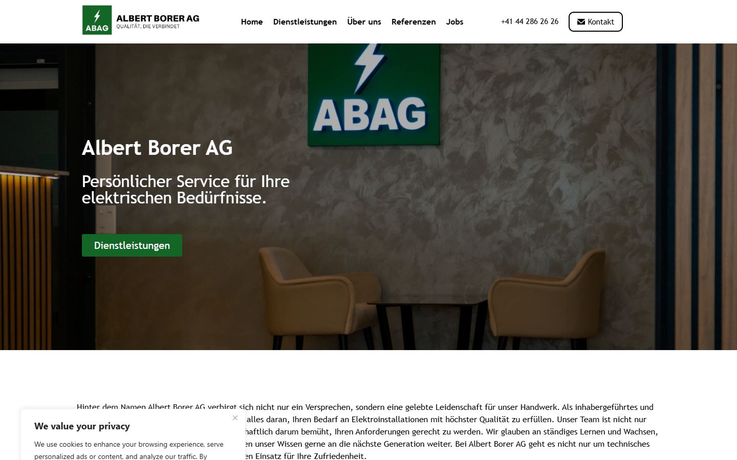 Albert Borer AG website preview